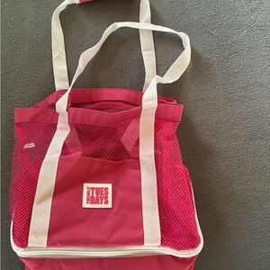 T-Mobile Tuesdays Pink Mesh Tote Cooler Lunch Bag 2 in 1
